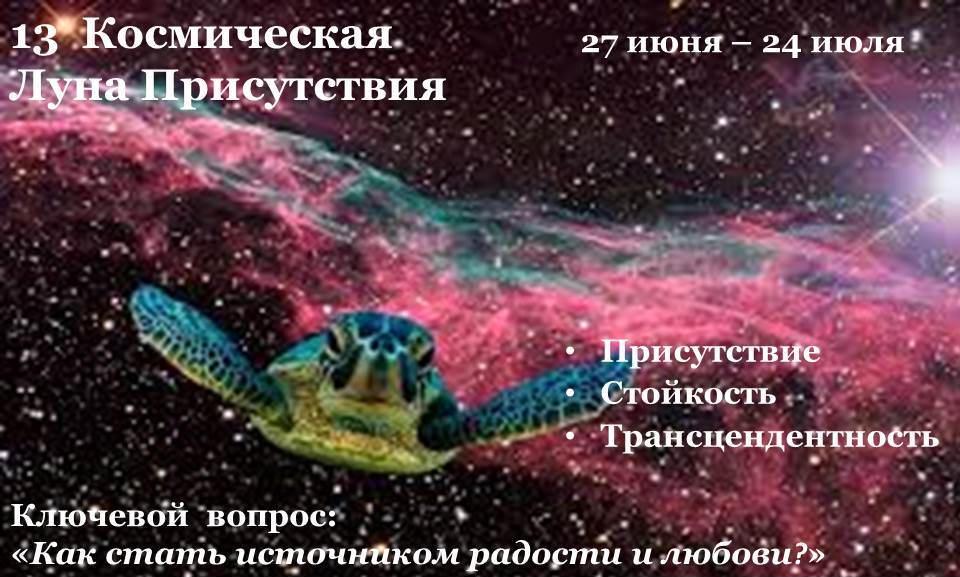 13 Космическая Луна присутствия черепаха